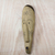 African wood mask, 'Fang Ngil Male' - Handcrafted Oblong Ivory Colored Sese Wood African Mask (image 2b) thumbail