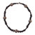Halskette aus Holzperlen - Zebra-Motiv-Sese-Holzperlen-Halskette aus Ghana