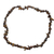Tiger's eye beaded necklace, 'Wild Stone' - Tiger's Eye Long Beaded Necklace from Ghana