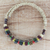 Wood beaded wrap necklace, 'Color Contentment' - Multi-Color Wood Bead and Disc Wrap Necklace thumbail