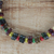 Wood beaded wrap necklace, 'Color Contentment' - Multi-Color Wood Bead and Disc Wrap Necklace (image 2b) thumbail