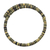 Recycled plastic beaded necklace, 'Savanna Shades' - Yellow and Black Recycled Plastic Disc Wrap Necklace (image 2a) thumbail