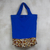 Cotton shopping bag, 'Leafy Shopper' - Leaf Motif Printed Cotton Shopping Bag from Ghana
