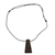 Halskette mit Holzanhänger - Lange Halskette mit Anhänger aus Sese-Holz, handgefertigt in Ghana
