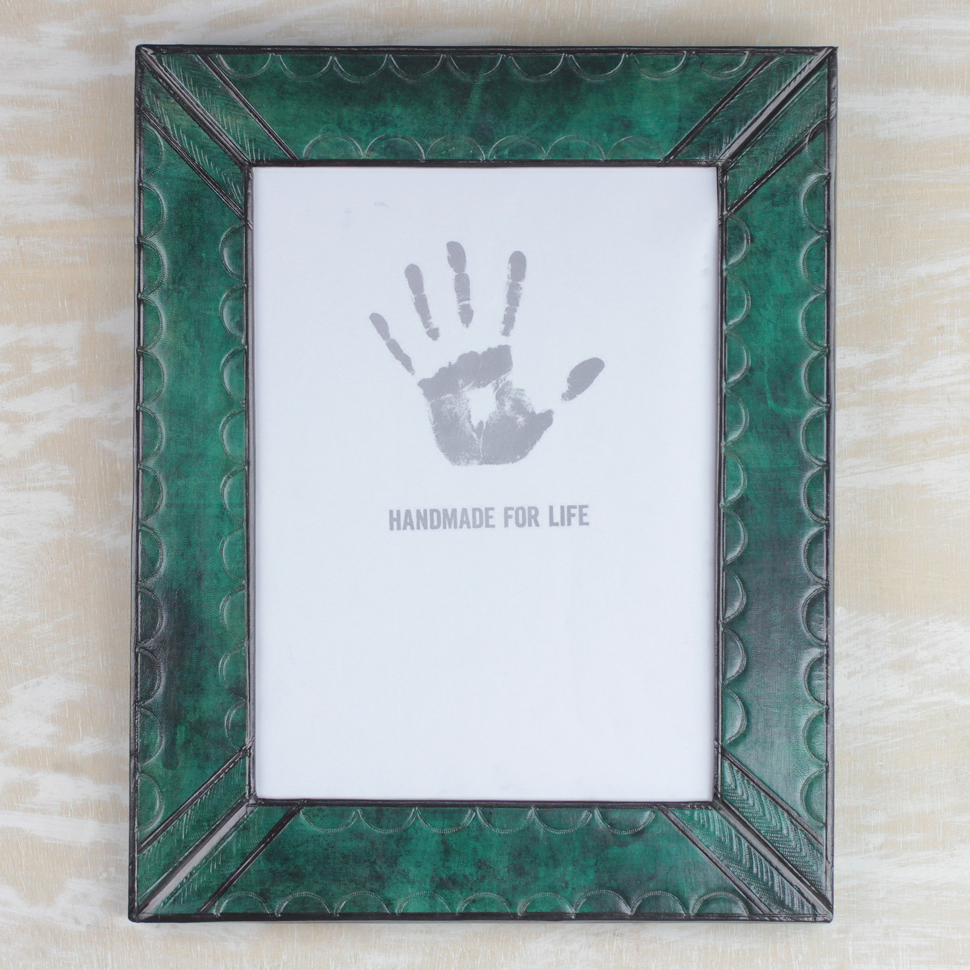 Malachite Green and Brown Photo Frame - 4x6