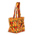 Cotton tote, 'Bow Tie Dream' - African Kente Cotton Bow Tie Shoulder Tote Bag with Pocket