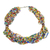 Recycled glass torsade necklace, 'Harvest of Colors' - Multi-Colored Recycled Glass and Plastic Torsade Necklace (image 2a) thumbail