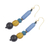 Recycled glass and plastic beaded dangle earrings, 'Authentic Ghana' - Recycled Glass and Plastic Beaded Dangle Earrings