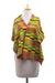 Cotton blend kente cloth shawl, 'Kente Legend' - Multi-Colored Geometric Cotton Blend Kente Legend Shawl