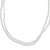 Recycled plastic beaded necklace, 'Lily White' - White Recycled Plastic Beaded Necklace from Ghana