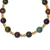 Halskette aus recycelten Glasperlen - Mehrfarbige festliche Halskette aus recycelten Glasperlen