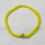 Collar de cuentas de vidrio reciclado - Collar amarillo soleado con cuentas de vidrio reciclado de varios hilos