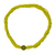 Collar de cuentas de vidrio reciclado - Collar amarillo soleado con cuentas de vidrio reciclado de varios hilos