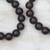 Recycled glass beaded stretch bracelets, 'Coffee Sensation' (pair) - Brown Recycled Glass Beaded Stretch Bracelets (Pair) (image 2b) thumbail