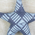 Cotton ornament, 'Star Squares' - Star-Shaped Cotton Ornament from Ghana