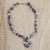 Agate beaded pendant necklace, 'Colors of Love' - Colorful Agate Beaded Pendant Necklace from Ghana