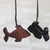 Ebony wood ornaments, 'African Fish' (set of 4) - Ebony Wood Fish Ornaments (Set of 4) from Ghana