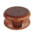 Posavasos de caoba (juego de 6) - Posavasos y recipiente redondos de madera de caoba (juego de 6)