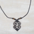 Wood pendant necklace, 'Asase Ye Duru' - Adinkra Asase Ye Duru Sese Wood Pendant Necklace from Ghana (image 2) thumbail