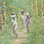 'Forest Path' - Impressionist Painting of People Walking a Forest Path (image 2b) thumbail