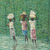 'Forest Green' - Pintura impresionista firmada de un bosque verde de Ghana