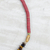 Wood and recycled plastic beaded necklace, 'Boho Africa' - Wood and Recycled Plastic Beaded Necklace from Ghana (image 2c) thumbail