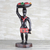 Wood sculpture, 'The Basin Carrier' - Hand-Carved Sese Wood African Woman Sculpture thumbail