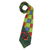 Krawatte aus Baumwolle - Baumwollkrawatte mit bunten Motiven aus Ghana