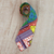 Cotton necktie, 'Colorful Asaasaa' - Artisan Crafted Colorful Cotton Necktie from Ghana (image 2b) thumbail