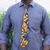 Cotton necktie, 'Flower Vine' - Floral Cotton Necktie Crafted in Ghana