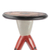 Cedar wood accent table, 'Red Faces' - Hand-Carved Cedar Wood Accent Table from Ghana