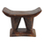Decorative wood throne stool, 'Ancestral Throne' - Decorative Cedar Wood Throne Stool from Ghana