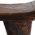 Decorative wood throne stool, 'Ancestral Throne' - Decorative Cedar Wood Throne Stool from Ghana