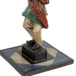 Cedar wood accent table, 'African Drummer' - Cedar Wood Accent Table of an African Drummer from Ghana