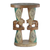 Wood accent table, 'Conversing Lions' - Lion-Themed Cedar Wood Accent Table Crafted in Ghana thumbail