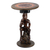 Cedar wood accent table, 'Thoughtful Man' - Cedar Wood Accent Table of a Sitting Man from Ghana