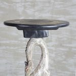 Cedar wood accent table, 'Candid Giraffe' - Cedar Wood Accent Table of a Giraffe from Ghana