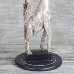 Cedar wood accent table, 'Candid Giraffe' - Cedar Wood Accent Table of a Giraffe from Ghana