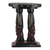 Wood accent table, 'Buddies' - Cedar Wood Accent Table of Two Faces from Ghana