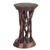 Wood accent table, 'Red Wood' - Red Cedar Wood Accent Table Crafted in Ghana thumbail
