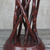 Wood accent table, 'Red Wood' - Red Cedar Wood Accent Table Crafted in Ghana (image 2c) thumbail