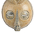 African wood mask, 'Yellow Gazelle' - Yellow Sese Wood African Mask with Horns from Ghana (image 2e) thumbail