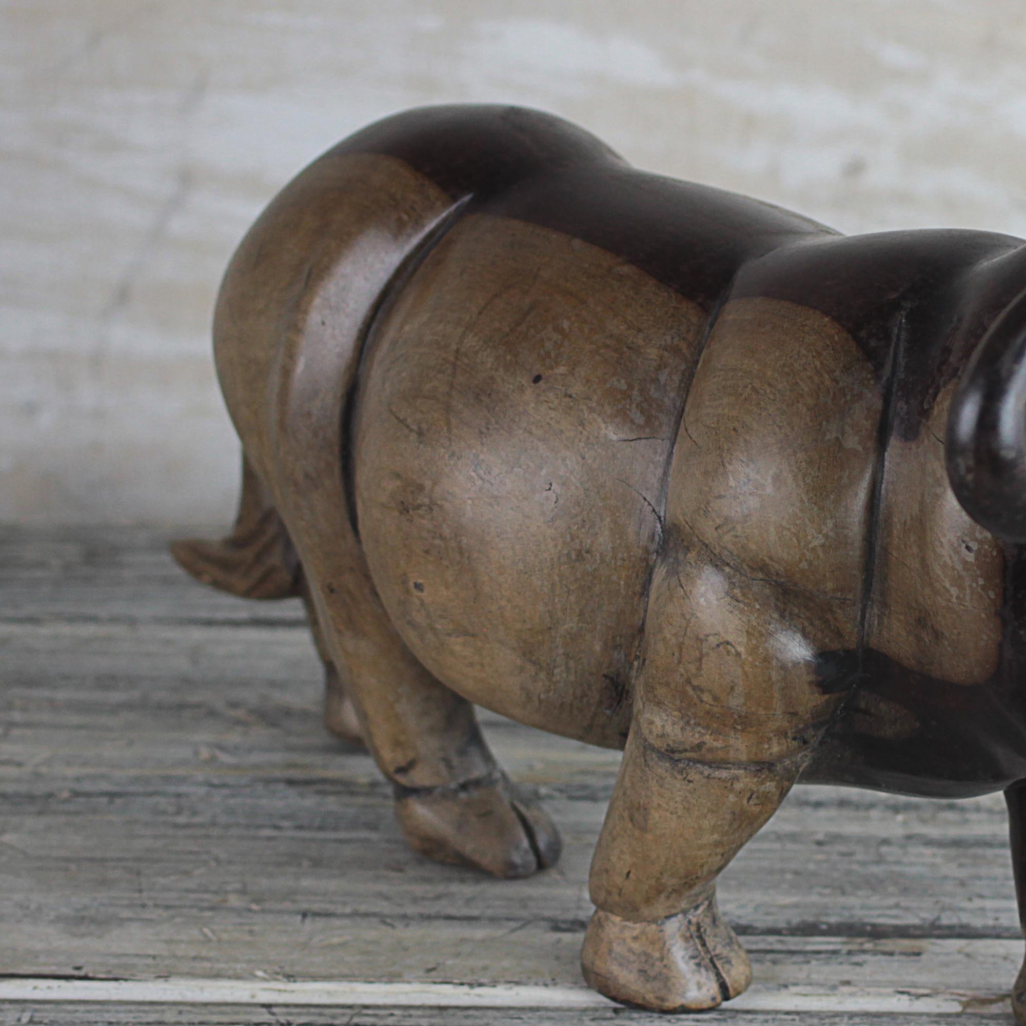 Ebony Wood Water Buffalo Sculpture from Ghana Lowing Water Buffalo NOVICA