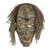 Máscara de madera africana - Máscara rústica africana de madera y yute de Ghana