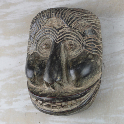 Afrikanische Holzmaske - Afrikanische Sese-Holz-Gorilla-Maske, hergestellt in Ghana