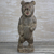 Wood sculpture, 'Roaring Bear' (11 inch) - Hand-Carved Rustic Wood Bear Sculpture from Ghana (11 in.) (image 2) thumbail