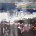 'Slum Vicinity' - Signed Impressionist Painting of a Ghanaian Slum