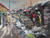 'Slum' - Signed Impressionist Painting of a Slum from Ghana thumbail