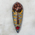 African wood mask, 'Color of Love' - Artisan Crafted Painted African Mask from Ghana (image 2) thumbail