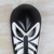 African wood mask, 'Love Stripes' - Handcrafted Wood African Mask in Black and White from Ghana